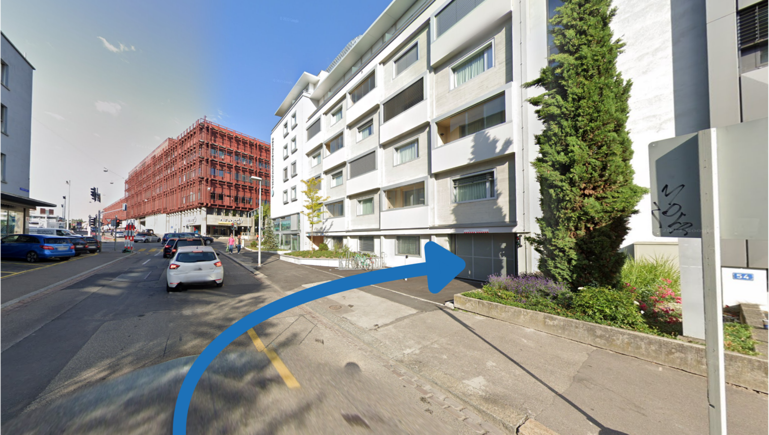 Parken Basel Airport Französische Seite