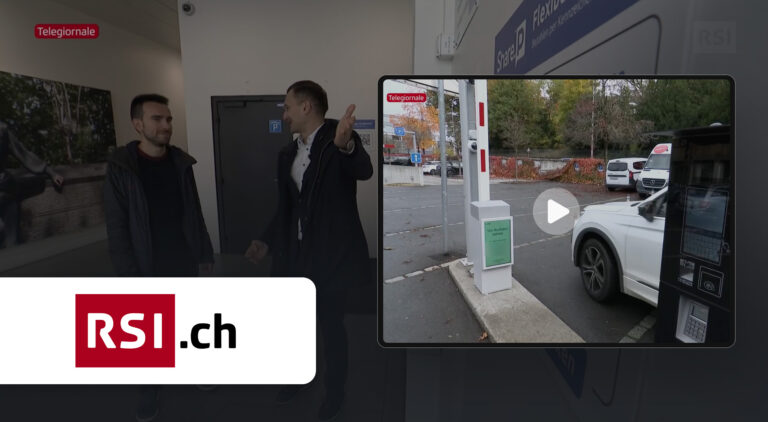 RSI Swiss television coverage of ShareP parking solution