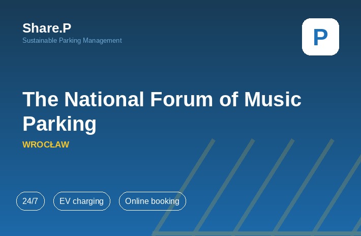 Share.P car park at the National Forum of Music in Wrocław