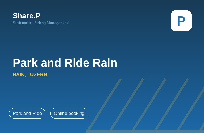 Share.P Park and Ride car park in Rain near Lucerne