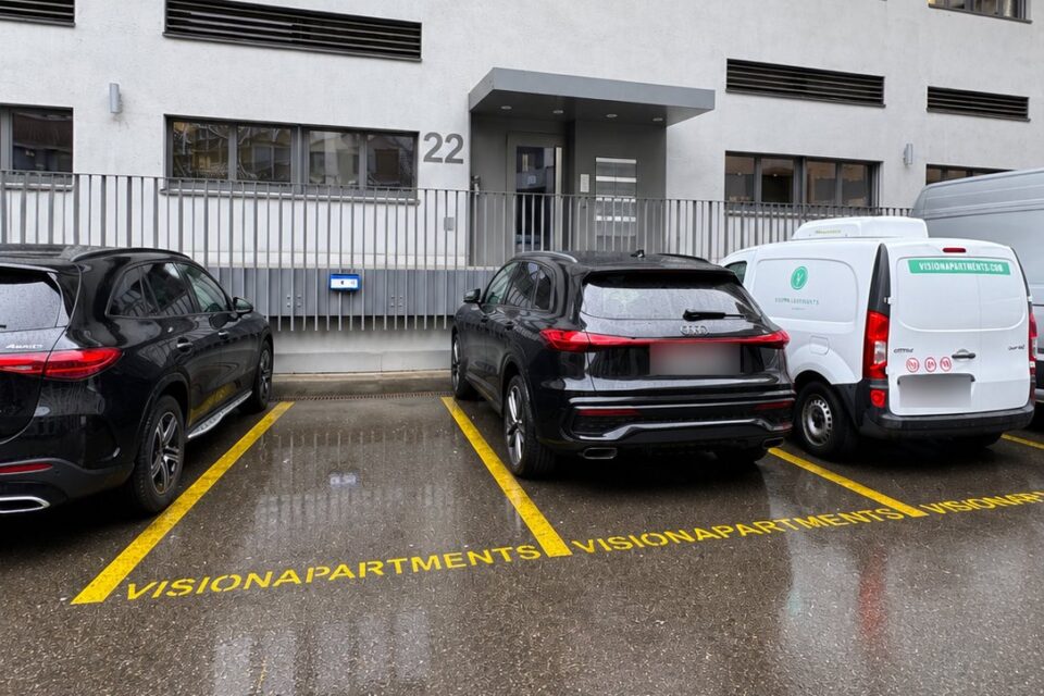 VISIONAPARTMENTS parking spaces at Wolframplatz, Zürich